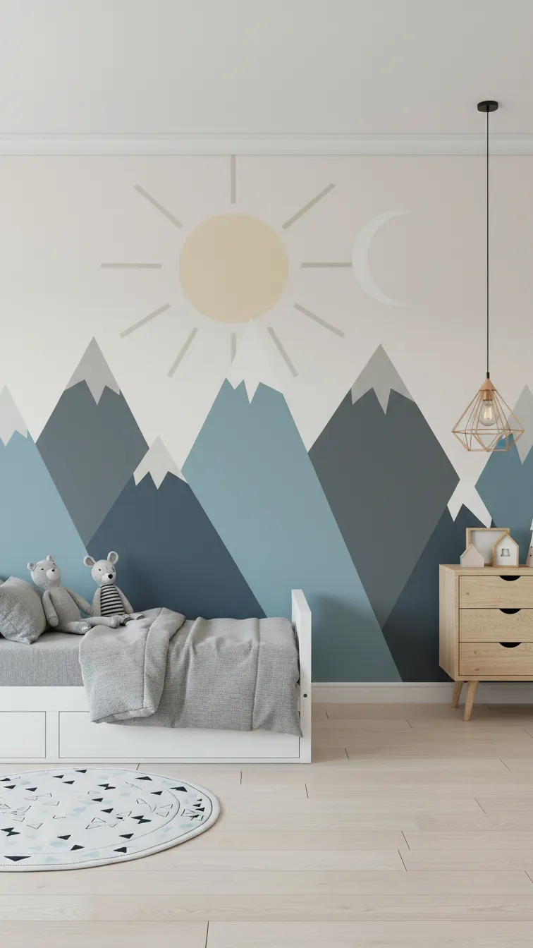 Mountain Landscape With Peaks