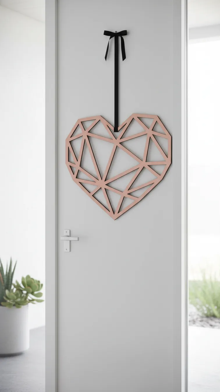 Geometric Heart Door Hanger