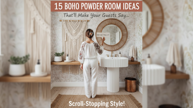 Boho Powder Room Ideas